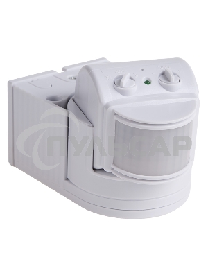 Датчик движения настенный ДДС 04, 180°, 1200 Вт,10-2000 Лк, 12 м, 10-420 сек. IP44 Rexant