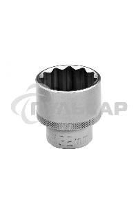 Головка торцевая, 32 мм, 12-гранная, CrV, 1/2