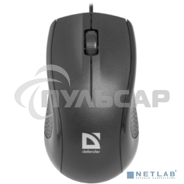 Мышь проводная Defender Optimum MB-160 черный, 1000 dpi, USB, кнопки - 3