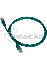 Патч-корд Lanmaster TWT UTP кат.5e, с заливными колпачками, 2.0 м, зеленый