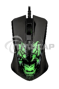 Мышь проводная Qumo Rampage M49 черный, 3200 dpi, USB, кнопки - 6