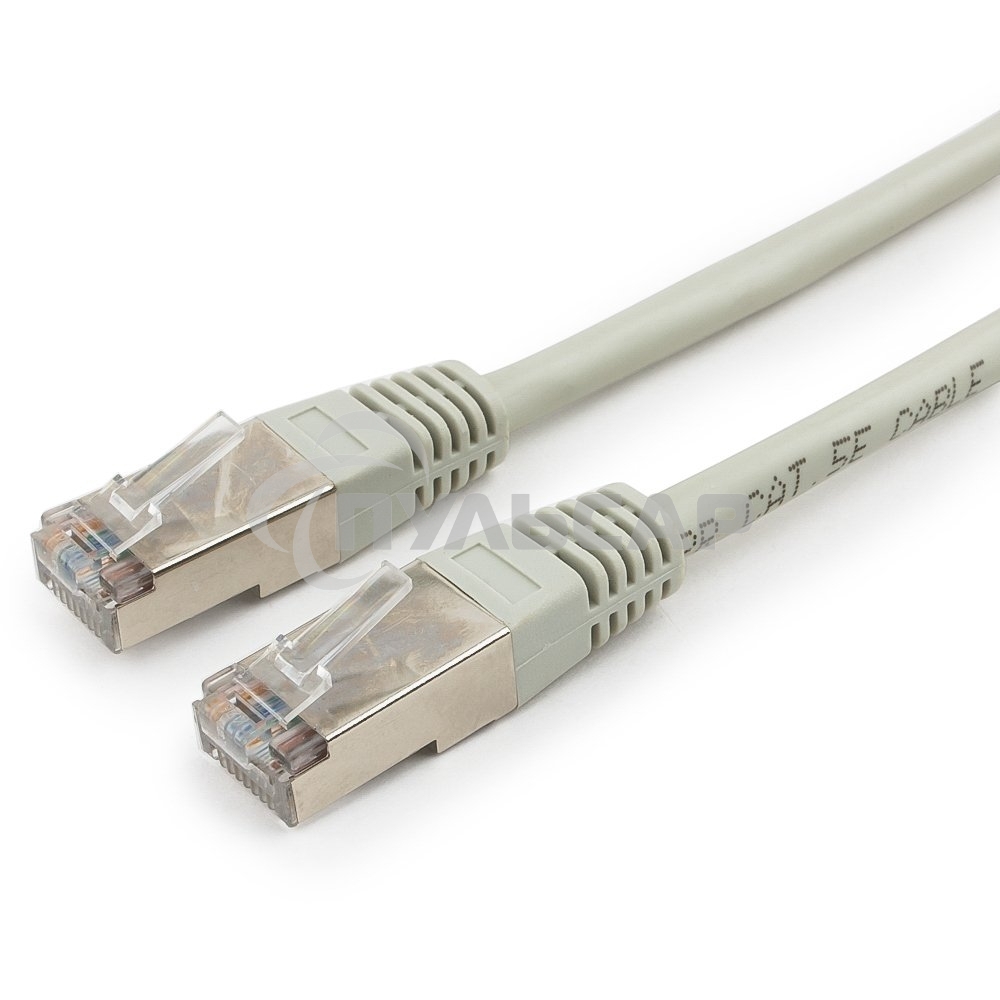 Патч-корд FTP Cablexpert кат.5e, 5м, литой, многожильный (серый)