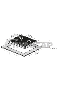 Газовая варочная панель Maunfeld EGHG.64.23CB/G