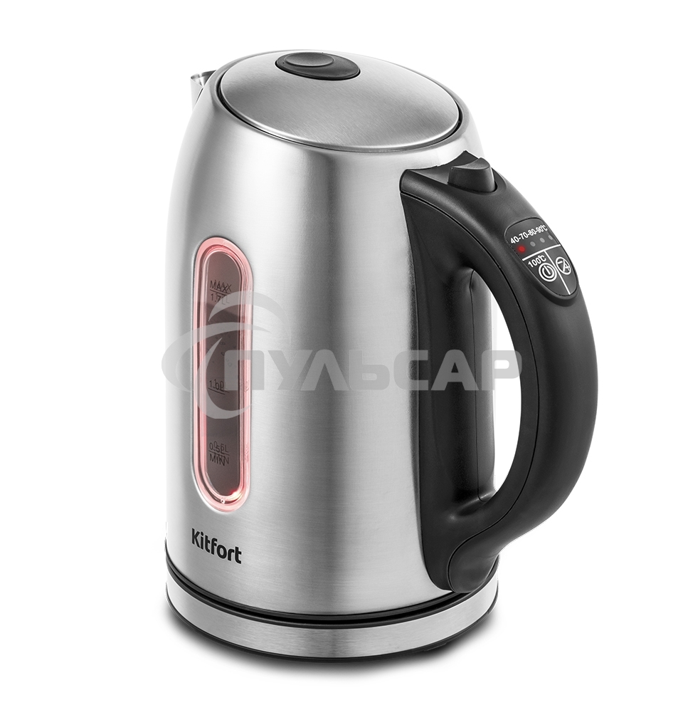 Чайник электрический Kitfort КТ-6106 Мощность 1850–2200 Вт.Емкость 1,7 л.Режимы нагрева от 40 до 90 °С