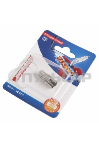 Переходник антенный, (гнездо F - гнездо TV), (1шт.) Rexant