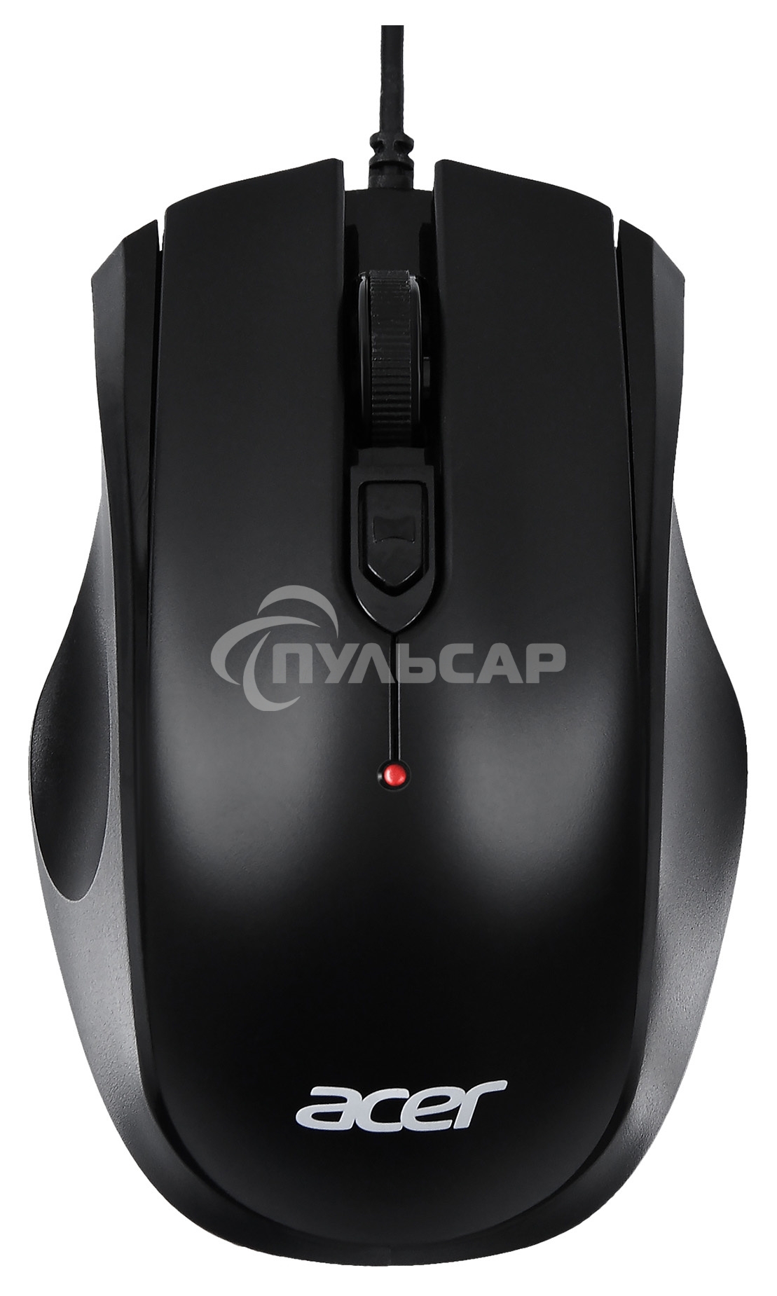 Мышь проводная Acer OMW020 черный, 1600 dpi, USB, кнопки - 4