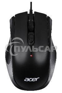 Мышь проводная Acer OMW020 черный, 1600 dpi, USB, кнопки - 4
