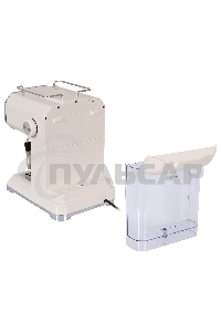 Кофеварка рожковая Hyundai HEM-5300 бежевый/серебристый, исп. кофе - молотый, 1.5 л, 850 Вт, 20 бар