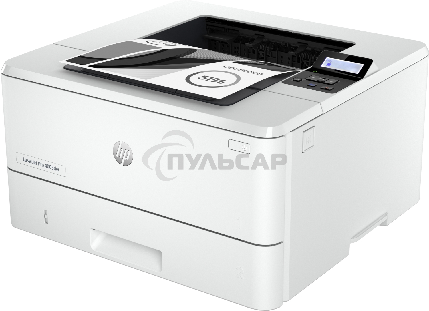 Принтер лазерный HP LaserJet Pro M4003dw (2Z610A), A4, ч/б, до 40 стр/мин., 1200 x 1200 dpi, USB, RJ-45, Wi-Fi, Air Print, Mopria