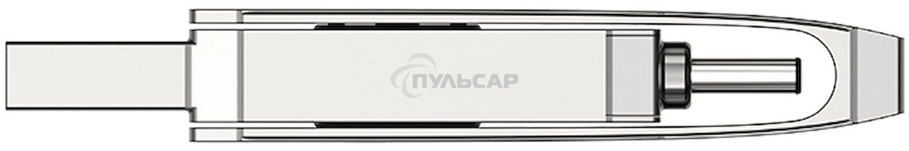 Флешка USB Netac U782C NT03U782C-128G-30PN dual USB 3.0+TypeC 128 Gb, retail version