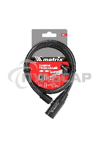 Замок тросовый универсальный Matrix, 10 х 650 мм