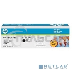Картридж лазерный двойная упаковка HP CC530AD черный LJ CP2025/CM2320