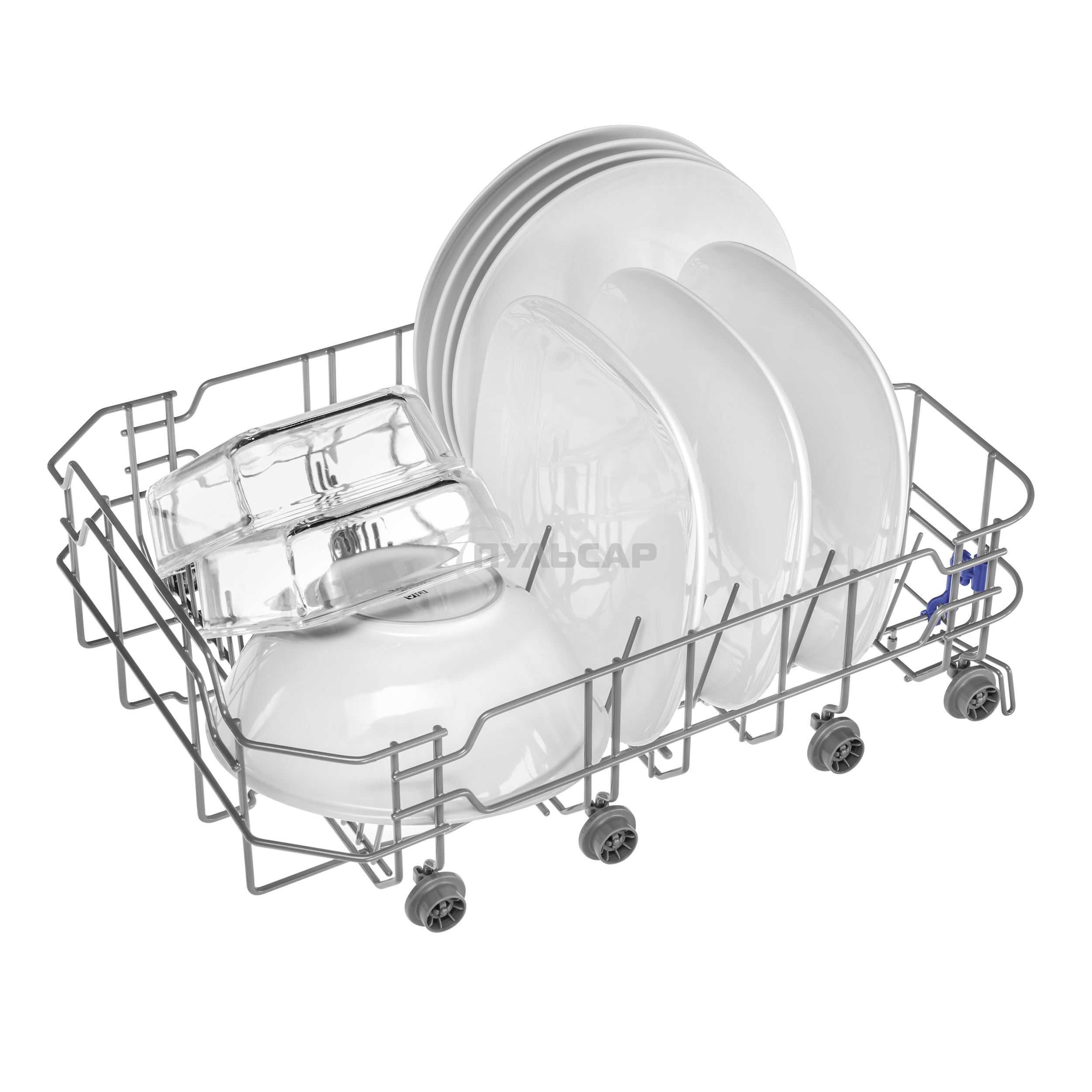 Встраиваемая посудомоечная машина Maunfeld MLP4249G02, серебристый, 44.8 см, 9 компл., 49 дБ, класс A++