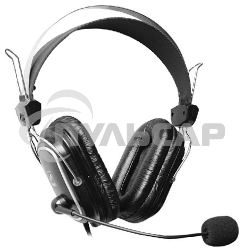 Наушники A4Tech HS-50,черный, серебристый