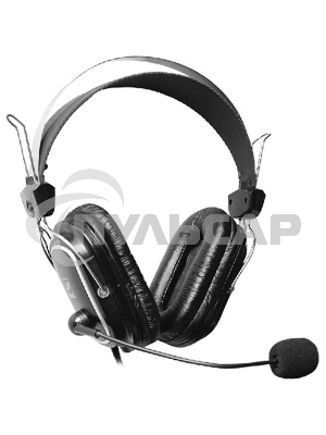 Наушники A4Tech HS-50,черный, серебристый