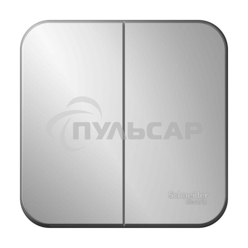 Выключатель 2-кл. ОП BLANCA (сх.5) 10А 250В изол. пласт. алюм. SchE BLNVA105013