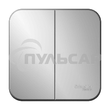 Выключатель 2-кл. ОП BLANCA (сх.5) 10А 250В изол. пласт. алюм. SchE BLNVA105013
