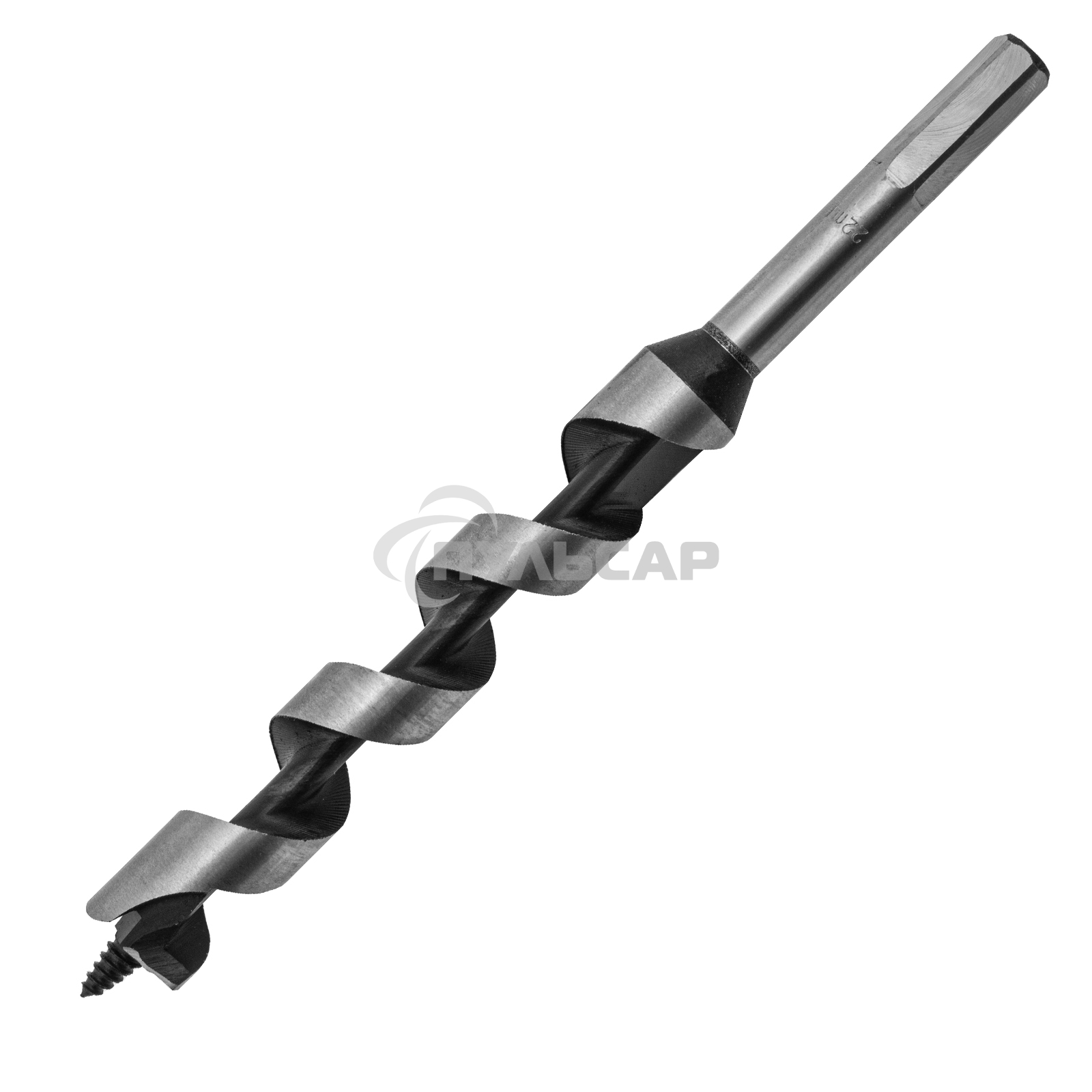 Сверло Matrix по дереву шнековое, 22x230 мм, 6-гранный хвостовик