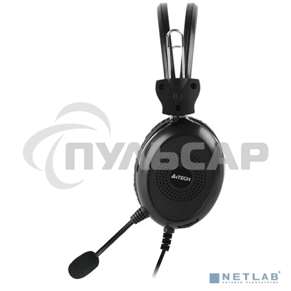Наушники с микрофоном A4Tech HU-30 черный 2м накладные USB оголовье