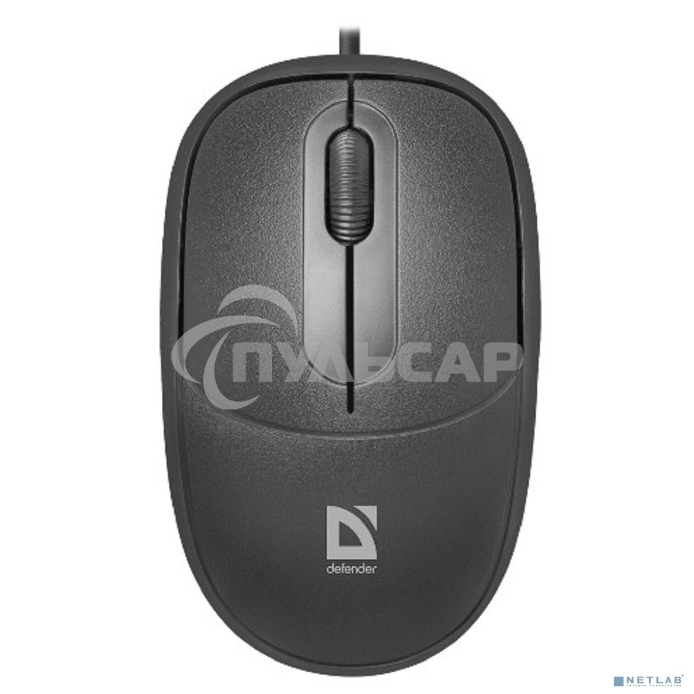 Мышь проводная Defender Datum MS-980 черный, 1000 dpi, USB, кнопки - 3