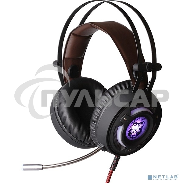 Игровая стереогарнитура QUMO AVALON GHS006 Avalon, подсветка, интерфейс USB + 3.5 jack