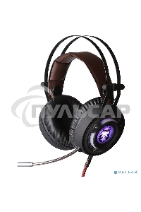 Игровая стереогарнитура QUMO AVALON GHS006 Avalon, подсветка, интерфейс USB + 3.5 jack