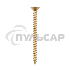 Саморез универсальный KRANZ 5х60, желтый цинк, пакет (10шт.)