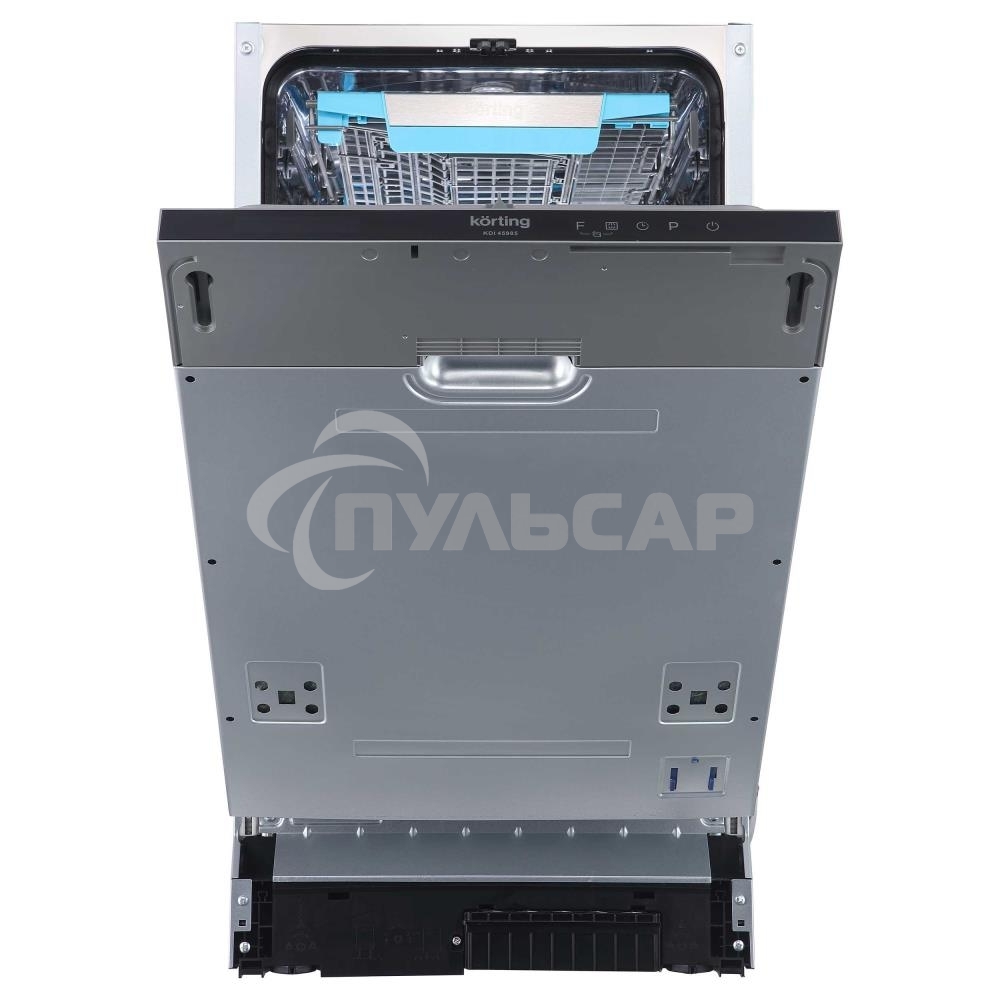 Встраиваемая посудомоечная машина Korting KDI 45985, нержавеющая сталь, 44.8 см, 10 компл., 44 дБ, класс A+++