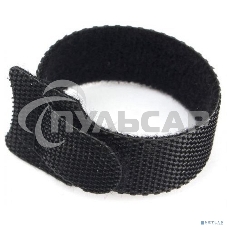 Хомуты-липучки на основе ленты Velcro VT-200x11BK 200 x 11 мм, черные (12 шт.)