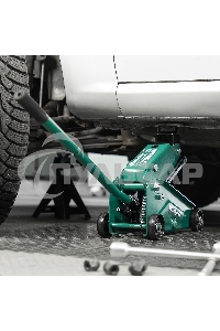 Домкрат гидравлический подкатной Сибртех 2,5 т, 148-387 мм, в пласт. кейсе