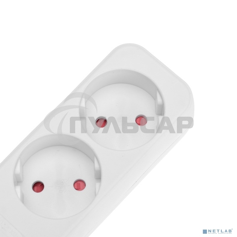 Удлинитель STANDARD 3 гнезда, 5м, 2х1,0мм², б/з, белый Rexant