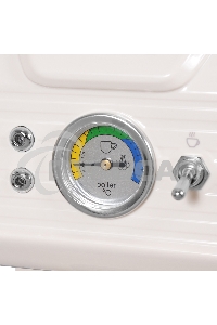 Кофеварка рожковая Hyundai HEM-5300 бежевый/серебристый, исп. кофе - молотый, 1.5 л, 850 Вт, 20 бар