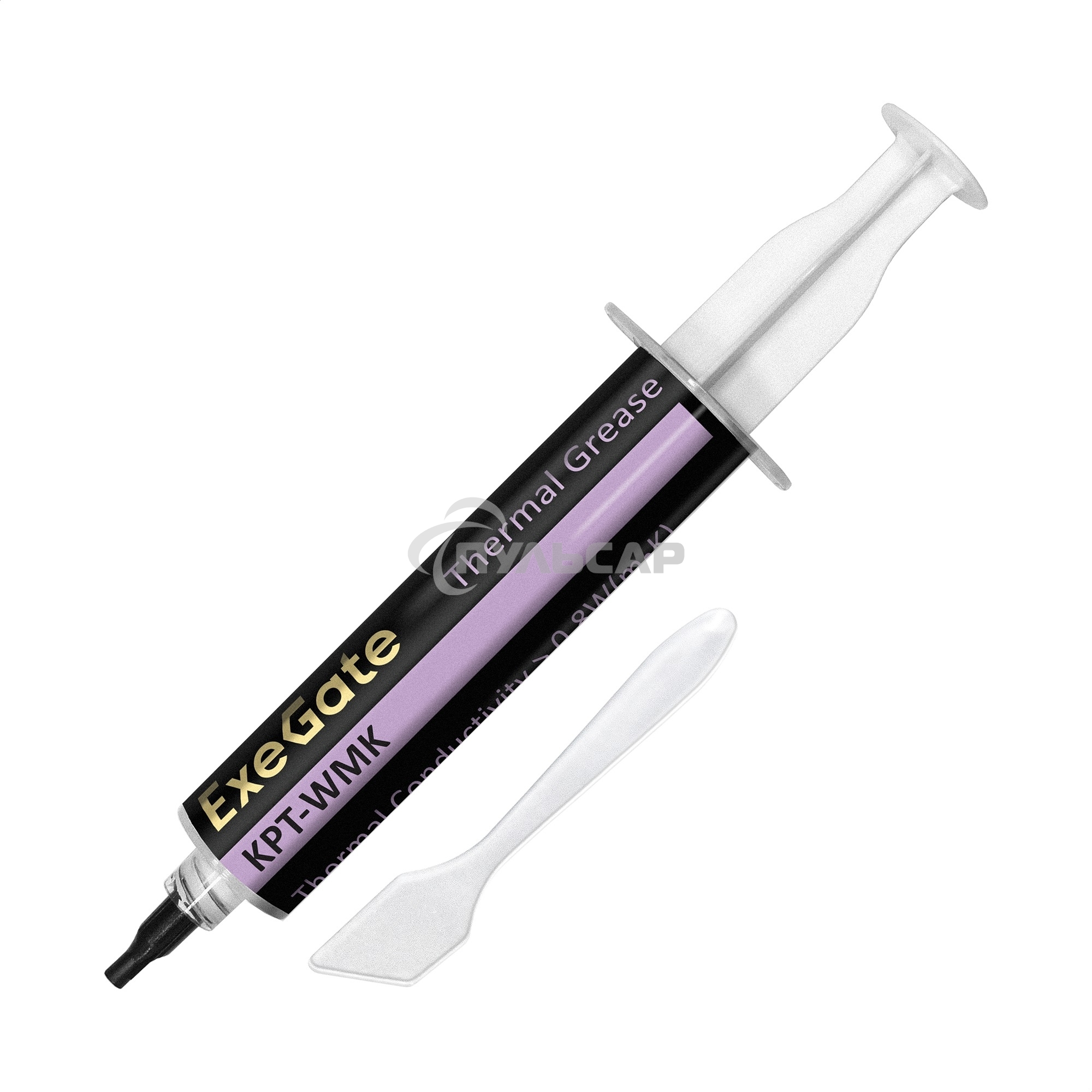 Термопаста ExeGate KPT-WMK (0,8 Вт/(м•К), 20г, шприц с лопаткой)