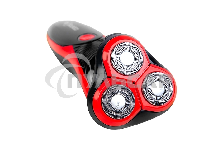 Электробритва Centek CT-2168 (красный) ротор 3D, влажное бритье, 3 плав.головки, 2-ные лезвия, до 50 мин раб