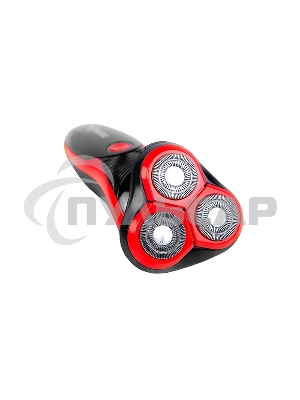 Электробритва Centek CT-2168 (красный) ротор 3D, влажное бритье, 3 плав.головки, 2-ные лезвия, до 50 мин раб