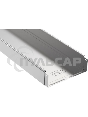 Лоток листовой неперфорированный 300х100 L3000 сталь 1мм ИЭК CLN10-100-300-3