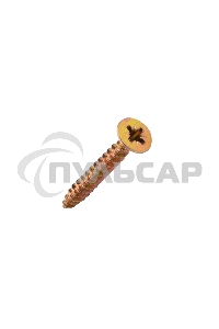 Саморез универсальный KRANZ 5х40, желтый цинк, пакет (20шт.)