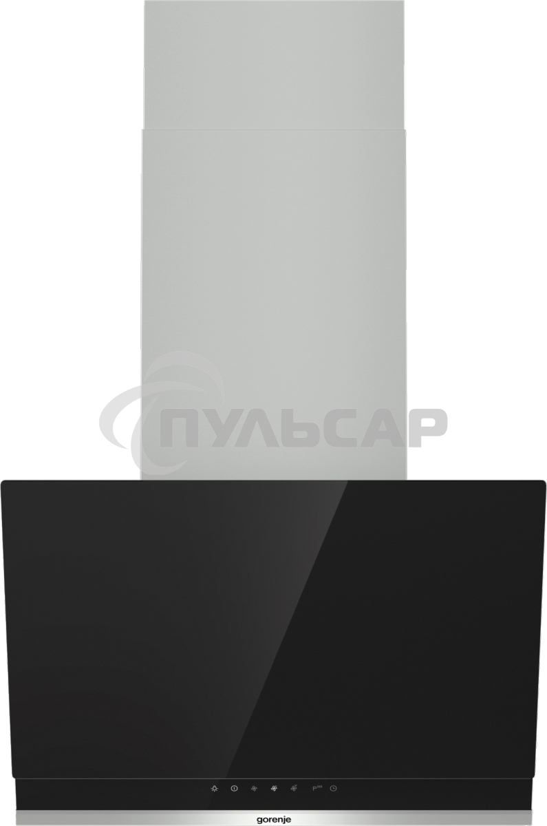 Вытяжка наклонная Gorenje WHI649X21P черный/серебристый, 60 см, 740 куб. м/ч, 67 дБ