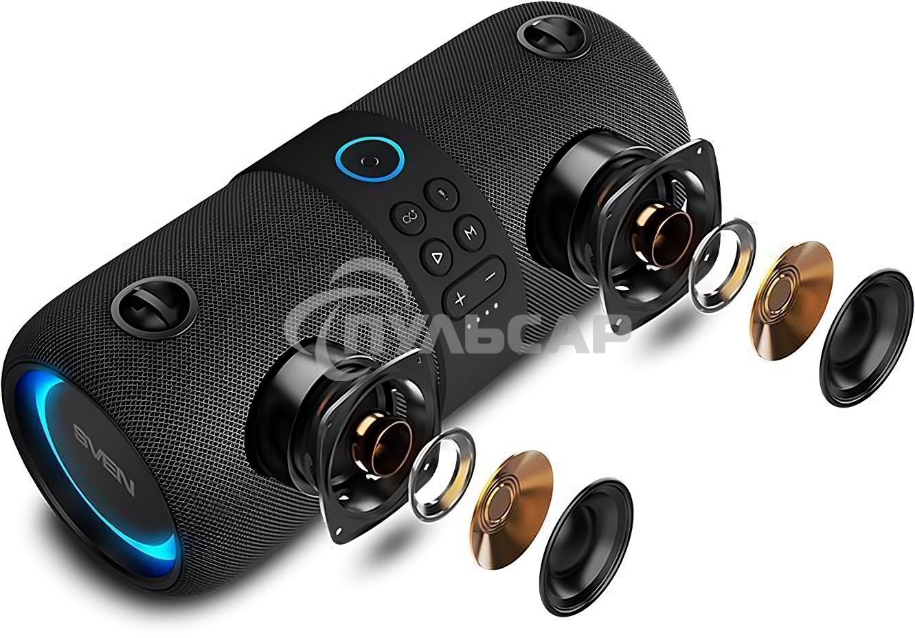 Мобильные колонки Sven PS-340 2.0 черный