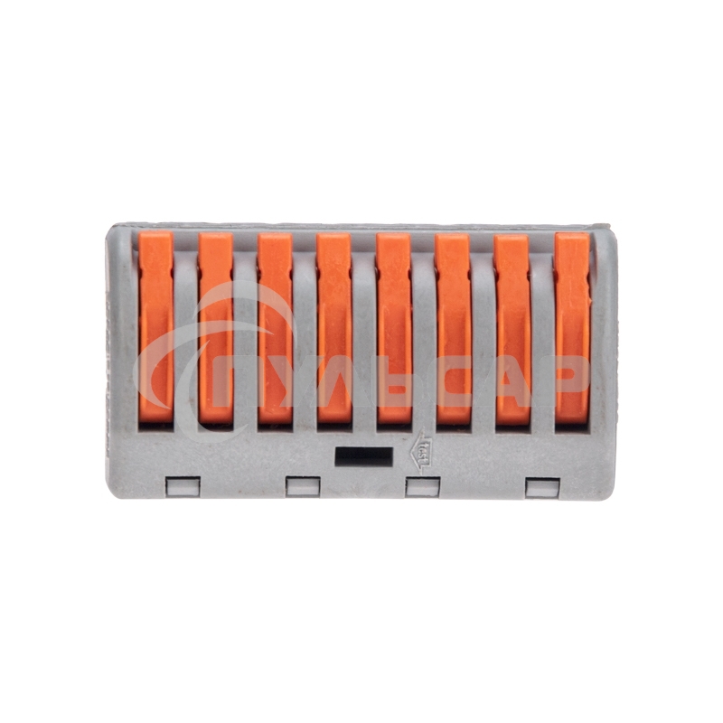 Универсальная клемма Rexant СМК 222-418, 8-проводная серая 0,08-2,5/4мм² (20 шт/уп)