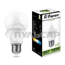 Лампа светодиодная Feron LB-93 12W 230V E27 4000K A60
