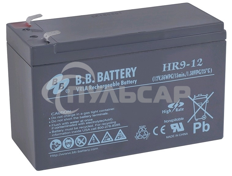 Батарея B.B.Battery HR 9-12 (12V 9Ah)
