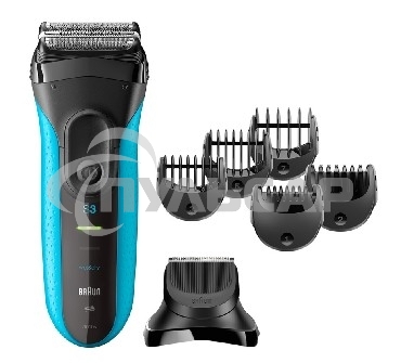 Электробритва сетчатая Braun 3010BT синий/черный