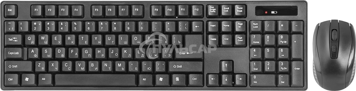 Комплект клавиатура + мышь Defender C-915 RU черный USB Беспроводной, полноразмерный