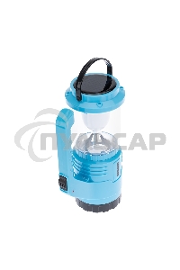 Фонарь туристический/поисковый/кемпинговый с Powerbank, аккумулятор, головной + боковой свет, солнечная батарея. Индикатор зарядки (выносное зарядное