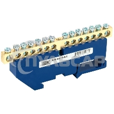 Шина нулевая на DIN-изол. ШНИ 6х9-14-Д-С ИЭК YNN10-69-14D-K07 Шина нулевая на DIN-изол. ШНИ 6х9-14-Д-С ИЭК YNN10-69-14D-K07