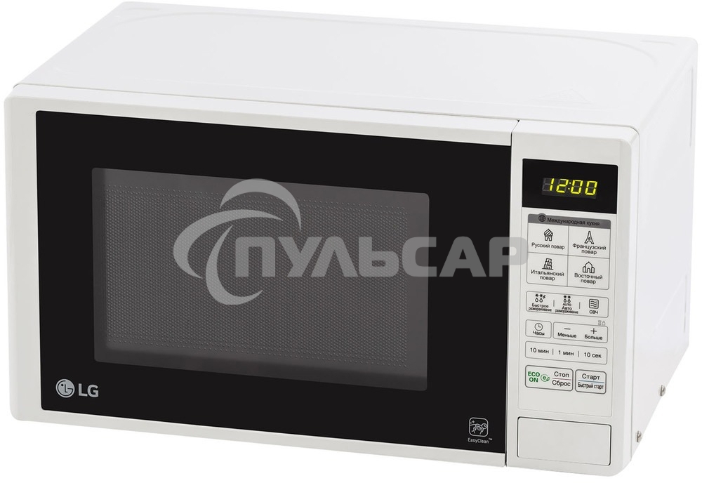 Микроволновая печь LG MS20R42D белый, 20 л, 700 Вт, переключатели - сенсор