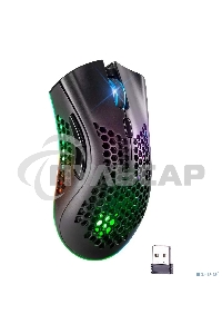 Мышь беспроводная Defender Warlock GM-709L черный, 2400 dpi, радиоканал, USB, кнопки - 8