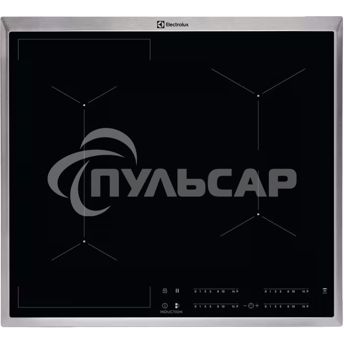 Индукционная варочная панель Electrolux EIV6340X черный/серебристый