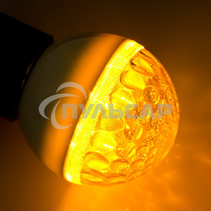 Лампа шар Neon-night e27 9 LED Ø50мм желтая